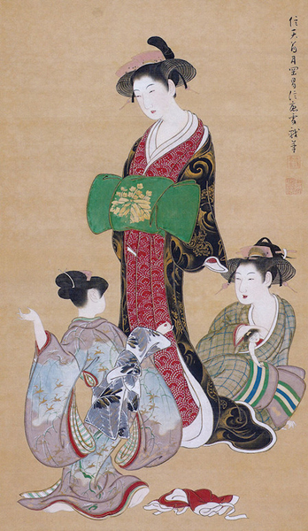《三美人图》（部分）