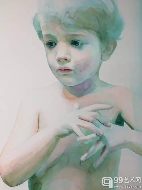 患听力缺失症艺术家的水彩画