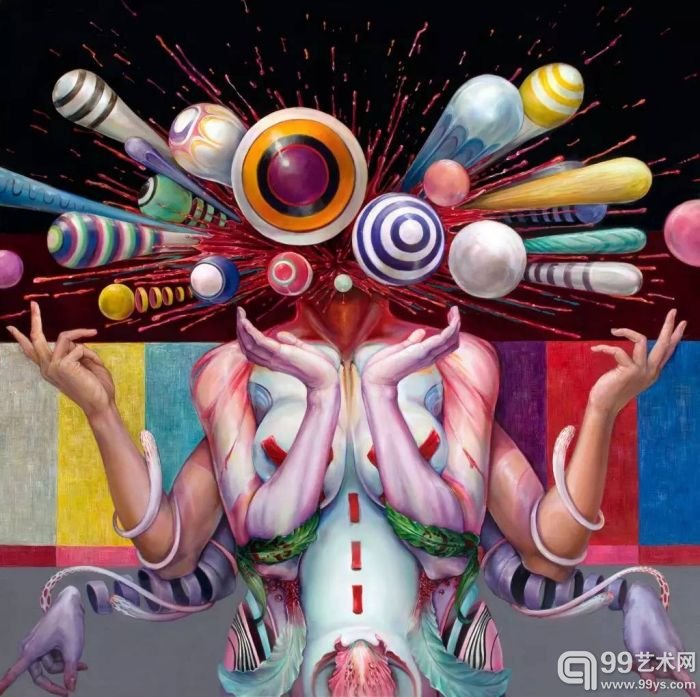 美国画家 Hannah Yata 作品另类怪异,融合了人、动物及自然,寓意丰富。