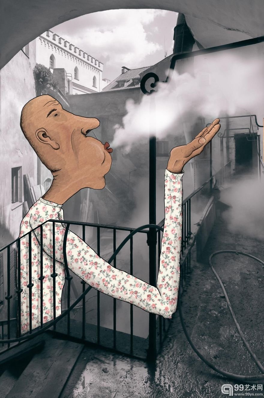 当影像遇上漫画 纽约街头的搞怪奇思妙想