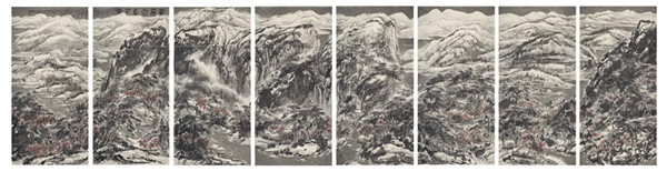 葳蕤雪意江南 2013年 295×1152cm