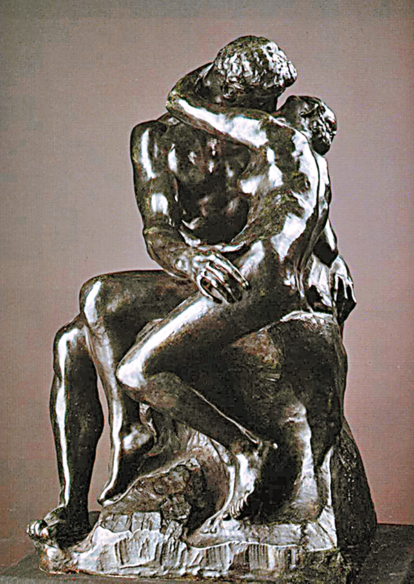 羅丹銅雕作品《吻》