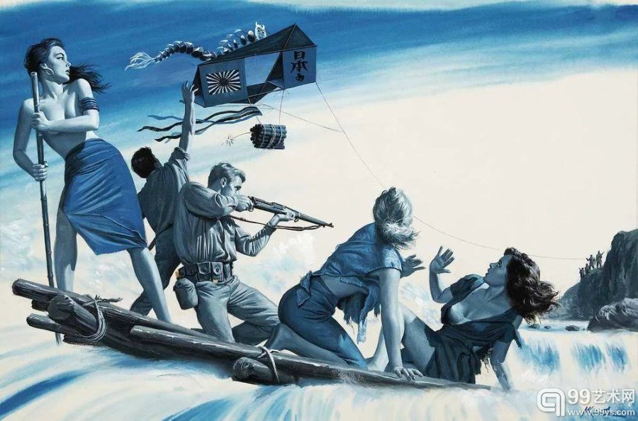 二战题材插画:带女朋友战纳粹的浪漫想象