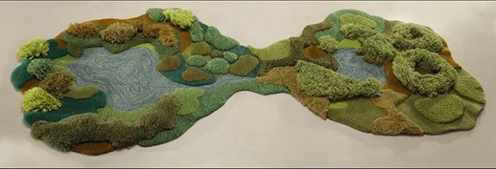 有山有水有草有树 阿根廷自然风光地毯