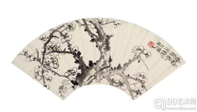 钱瘦铁 老干疏花