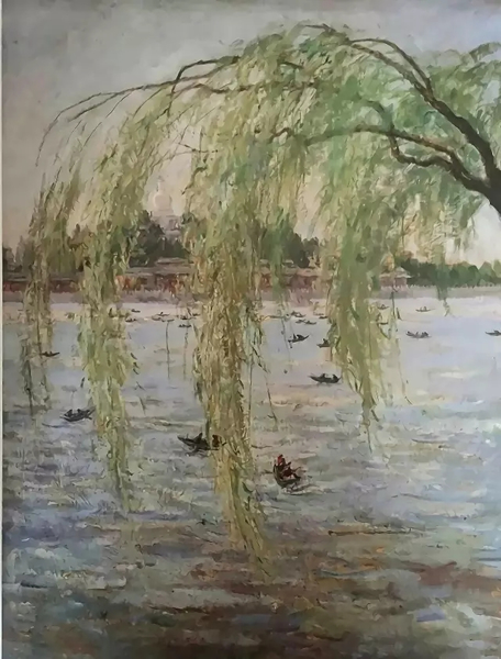 李瑞年 北海公园 布面 油画  61 × 46 cm 1979年作