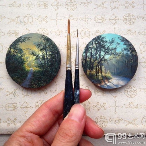 插画师Dina Brodsky的油画作品