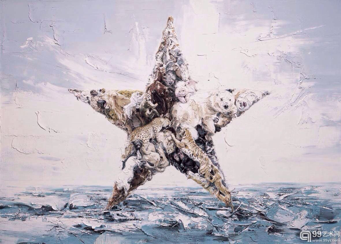 申树斌 意志之光NO.2   250x180cm   布面油画   2015