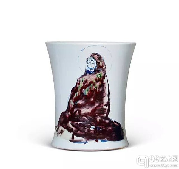 吴山明 达摩面壁图