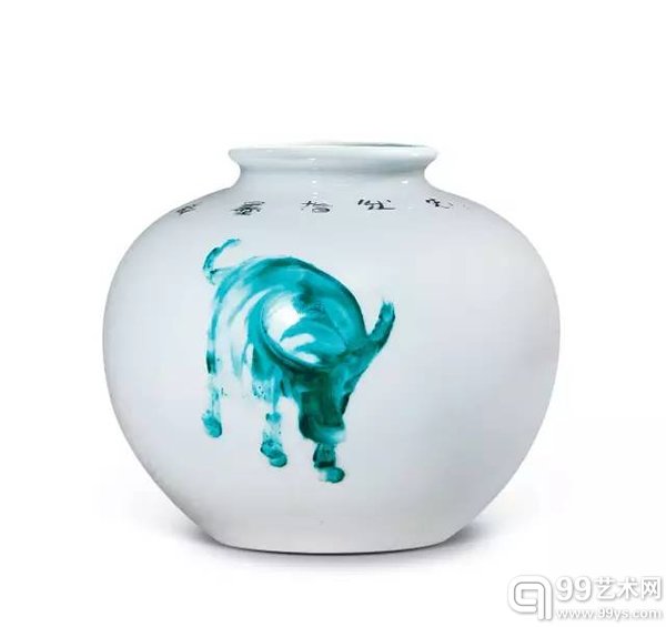 彭先诚 三牛图