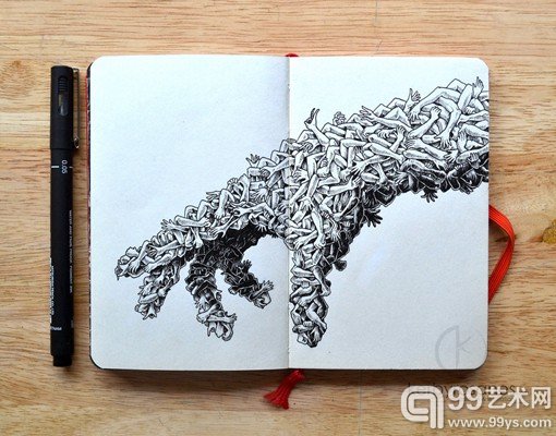 菲律宾插画师Kerby Rosanes的绘画本手绘插画欣赏