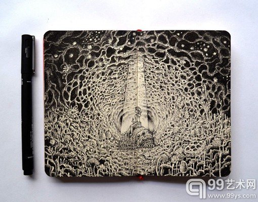 菲律宾插画师Kerby Rosanes的绘画本手绘插画欣赏
