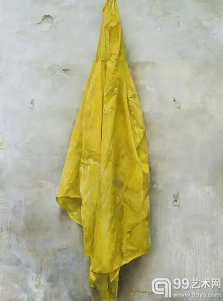 陈文骥 《塑料雨衣》 1993 年作 油彩 画布  135 x 100 cm.