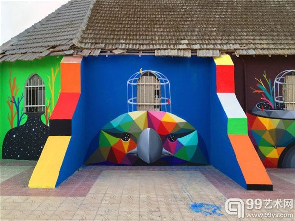 Okuda San Miguel的绘画作品