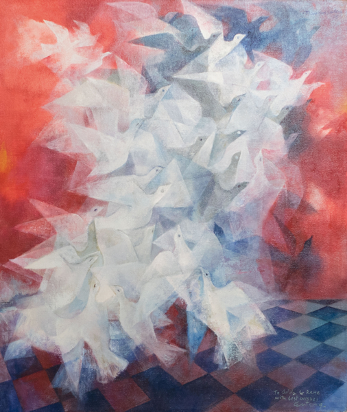 文森·马南萨拉（Vicente Manansala；1910–1981）《鸟》（呼啸系列）1975 年作