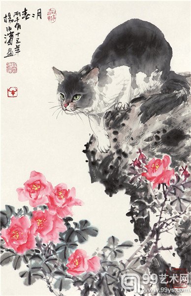 《月月春》 46cm×69cm