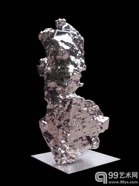 假山石124#，展望，不锈钢，264×95×85cm，2007-2014