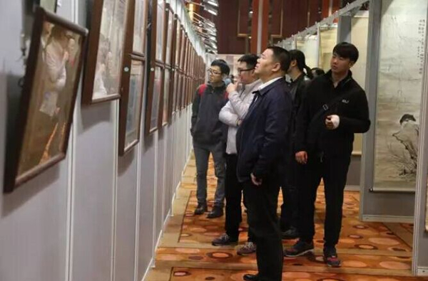 近现代书画专场展区