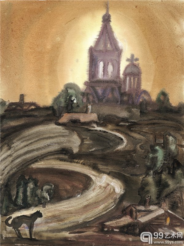 俄罗斯之夜 42×55cm 2007 年