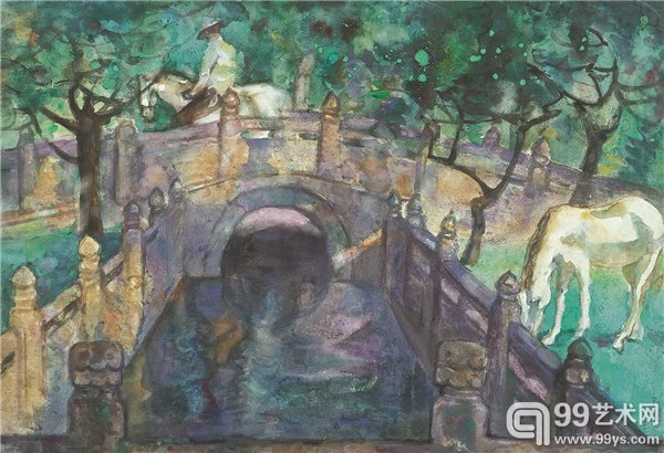 故道 78×54cm 2001 年