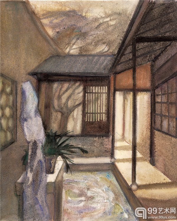 小院 50×60cm 2003 年