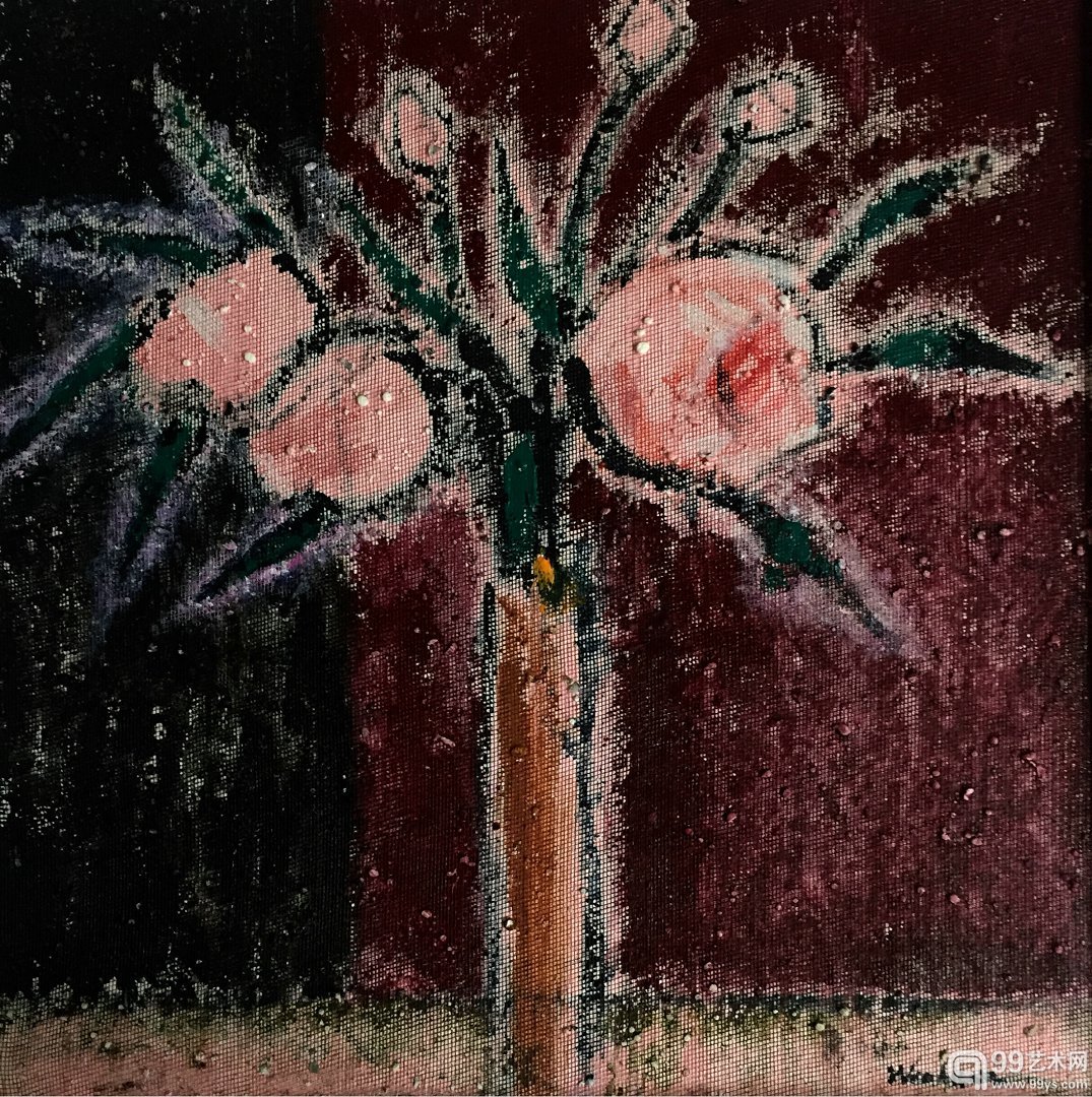 玫瑰人生 40cm-40cm 2015年 布面油画