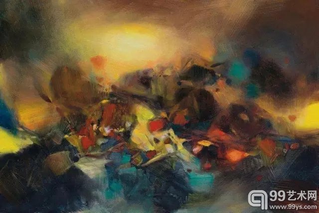 朱德群 《扩张》成交价：1062万港元