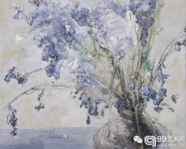 我的紫色忧郁1  布面油画 2009