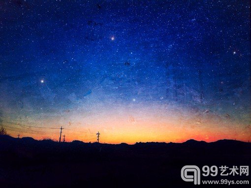 美轮美奂星空星河的唯美二次元场景插画 美到你心里