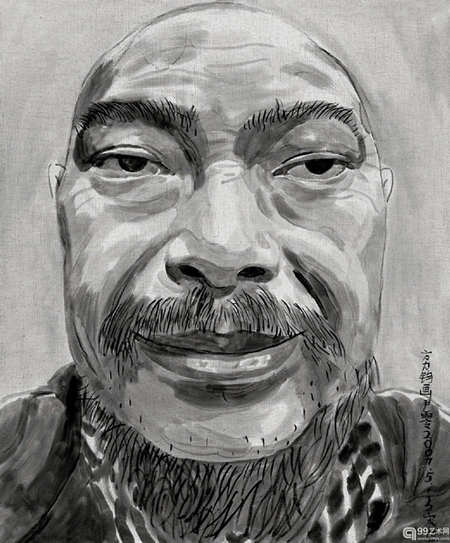 方力钧 “伊灵” 2007年 60×50cm