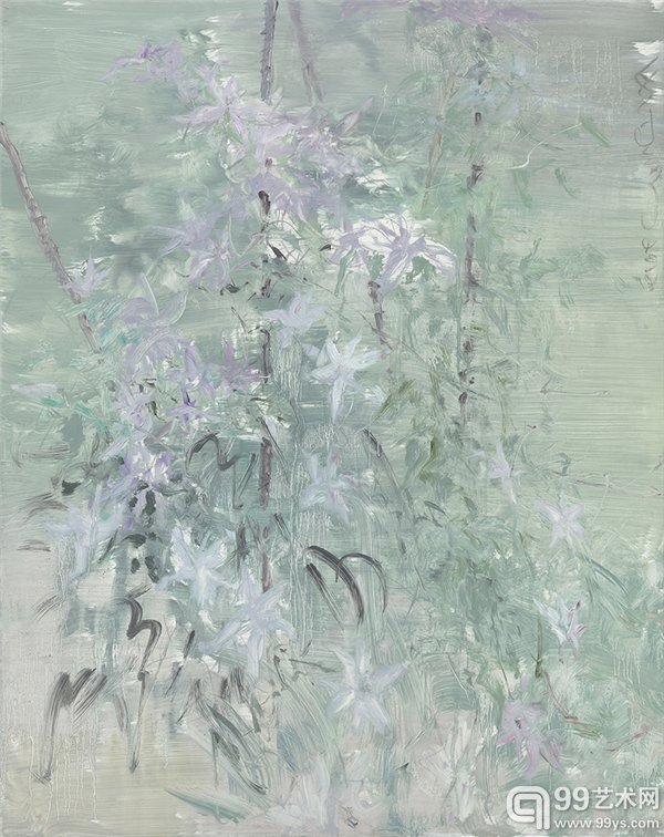 何多苓 杂花系列(2012) 布面油画 80x100cm