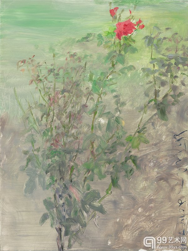 何多苓 杂花系列(2014) 布面油画 60x80cm 3