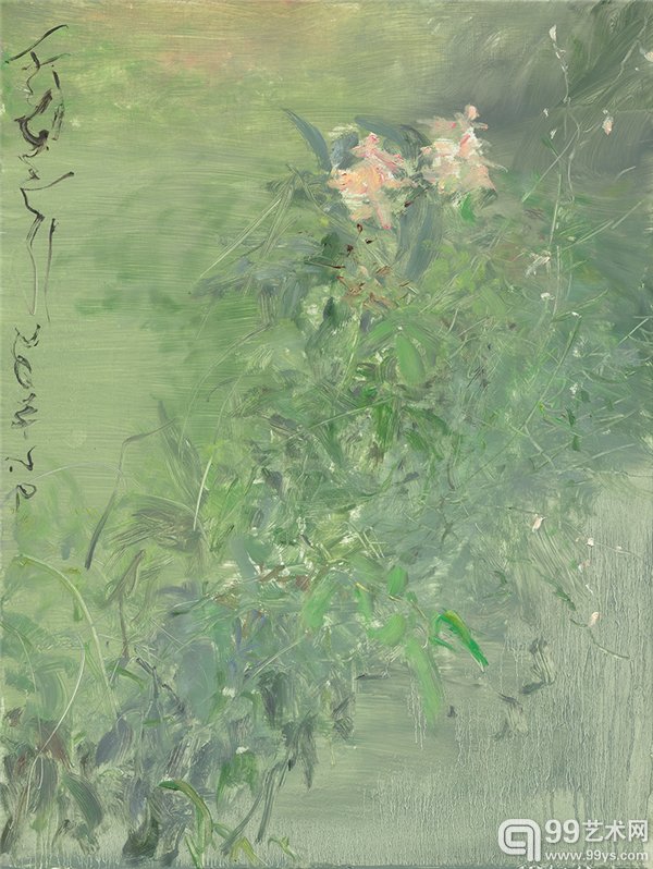 何多苓 杂花系列(2014) 布面油画 60x80cm 4