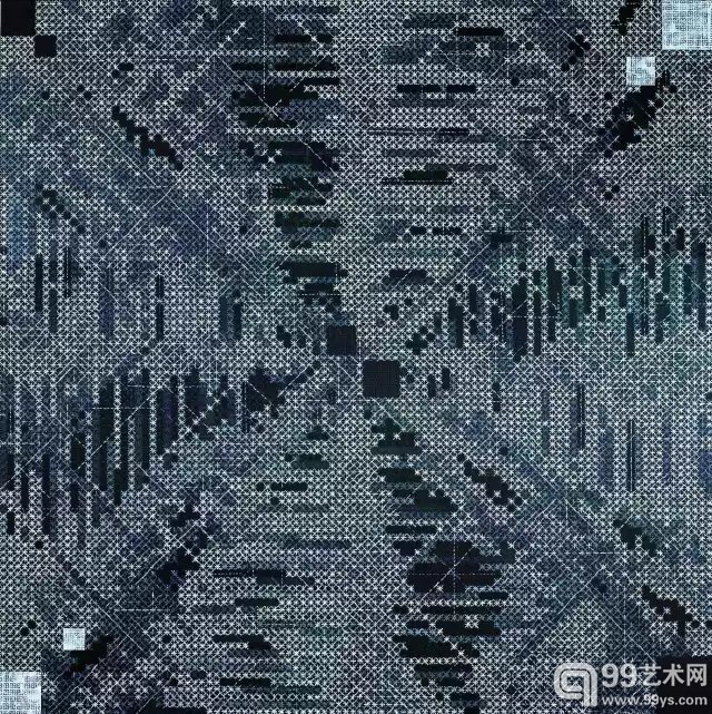 十示2013-1，2013，布面丙烯，200 x 200 cm