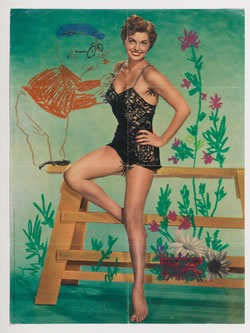 幽默绘画，Jaumes Sabartes和Esther Williams (1957年)