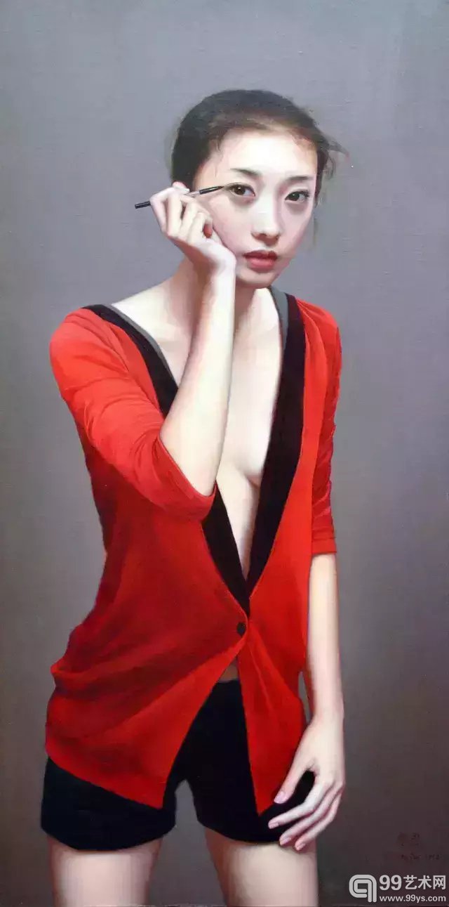 李贵君   假如一切都很完美 2012年 布面油画  115X55cm