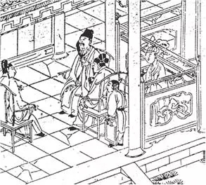 《扬州梦》插图，清康熙（1662-1722）刻本