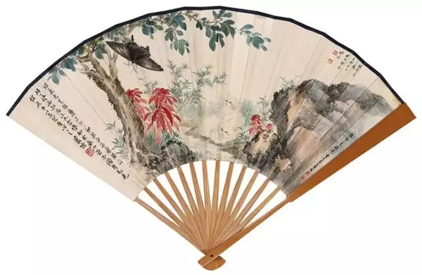 Lot0023 齐白石、祁崑、曹克家、萧愻、张伯英 竹石蝴蝶