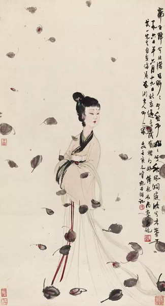 傅抱石 湘夫人