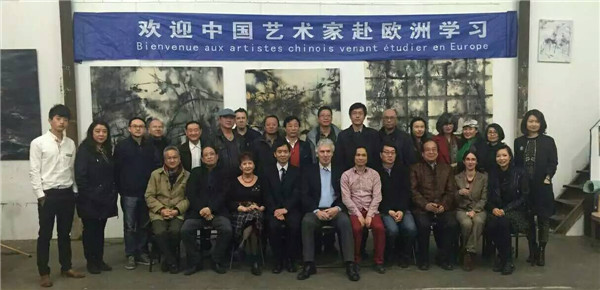 赴法国活动照片