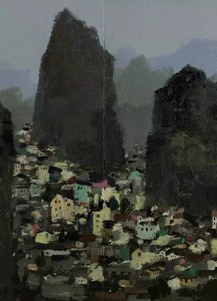 《桂林》局部细节