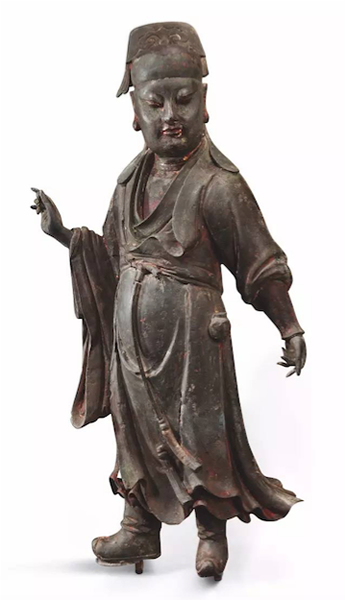 明 王世襄旧藏青铜张仙像