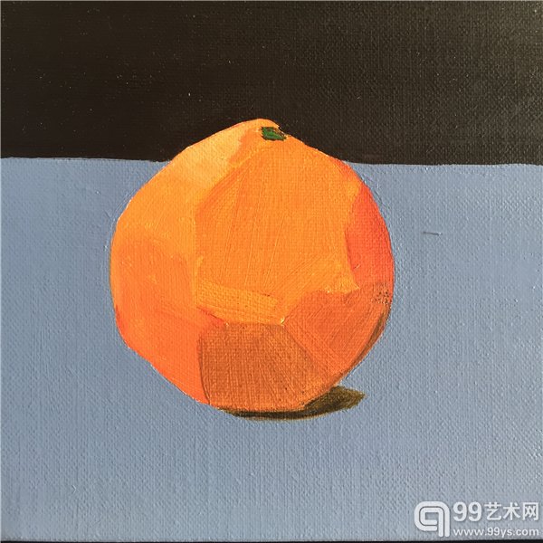 布面油画  橙15x15cm 2016年