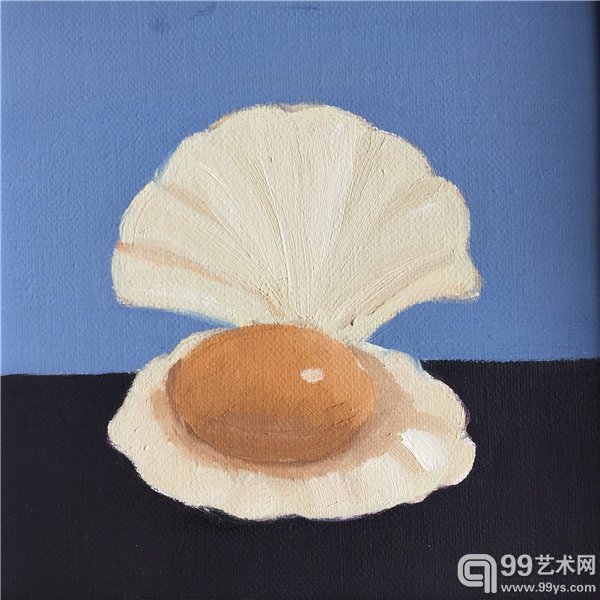 布面油画 维纳斯的诞生 20x20cm 2016年