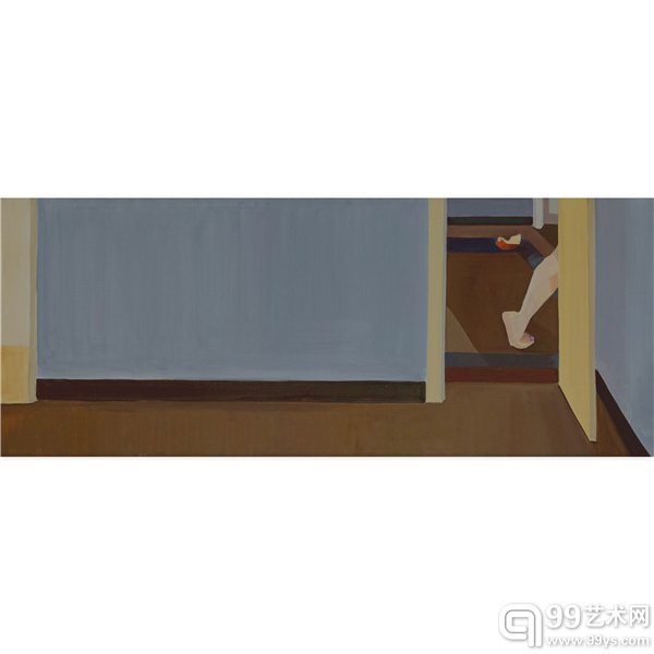 布面油画 走 150x80cm 2014年