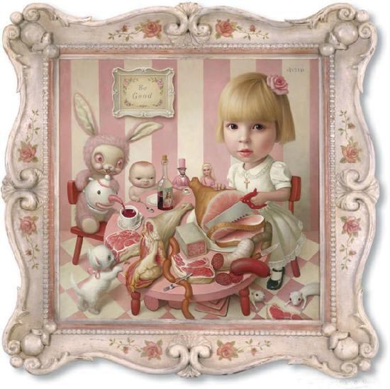 Mark Ryden, “Rosie’s Tea Party” (2005) (all images courtesy Virginia Museum of Contemporary Art)