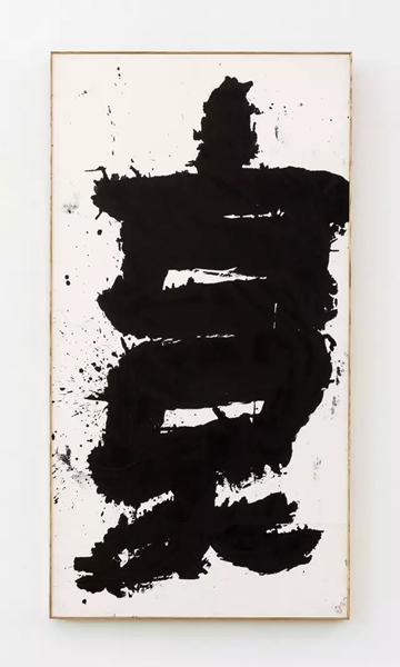 井上有一  豪  1961年，墨、日本纸 189.5×99.5 cm