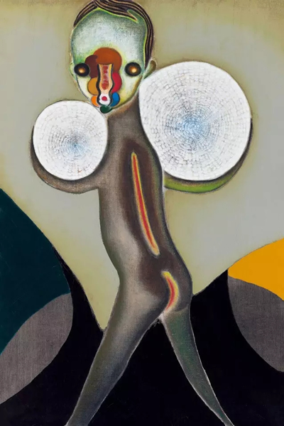 加藤泉  无题  2012年 布面油画 193×130.5cm