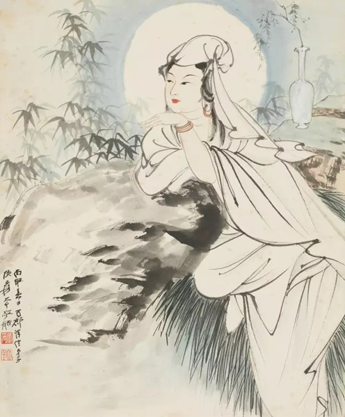 张大千（1899-1983） 水月观音