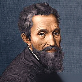 米开朗基罗·博那罗蒂（1475-1564），意大利文艺复兴时期伟大的绘画家、雕塑家、建筑师和诗人。